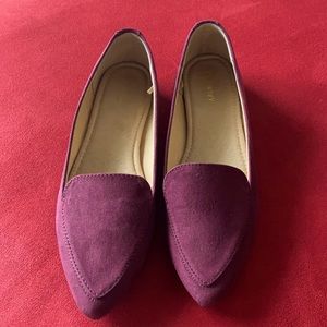 Old Navy Faux-Suede Pointy-Toe Loafers